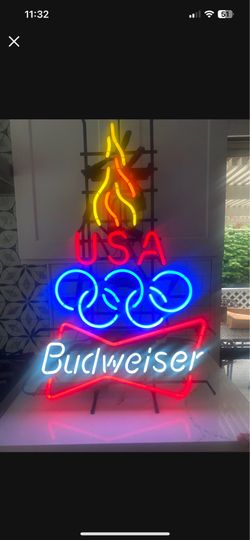 Neon Olympic original Budweiser sign
