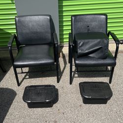 2 Anchorage Auto Recline Shampoo Chair in Black