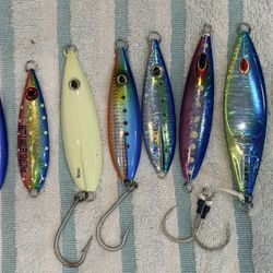 Flat Fall Jigs Tuna, Yellowtail Fishing