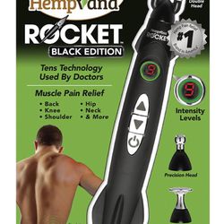 Hempvana Rocket Black Edition- As Seen On TV, Wireless TENS Therapy