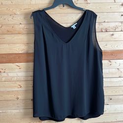 Halogen black Sleeveless Top Size Xl