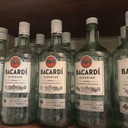 Bacardi bottles (Empty)