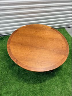 Round Wood Coffee Table