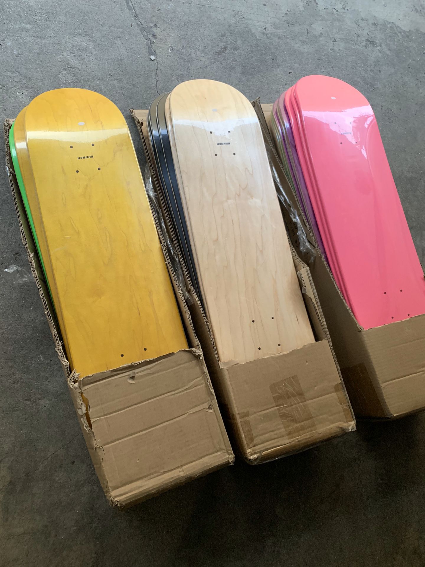 Skateboard decks maple wood