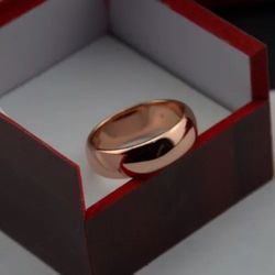 Rose Gold Filled Wedding Band.