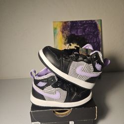 Size 5c - Kids Purple Jordan 1's - $65