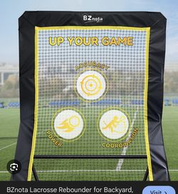 Lacrosse Rebounder for Backyard 5x7 Feet Baseball Rebounder Volleyball Rebounder - Lacrosse Ball Pitchback, Throwback, Bounce Back Training Wall [Carr