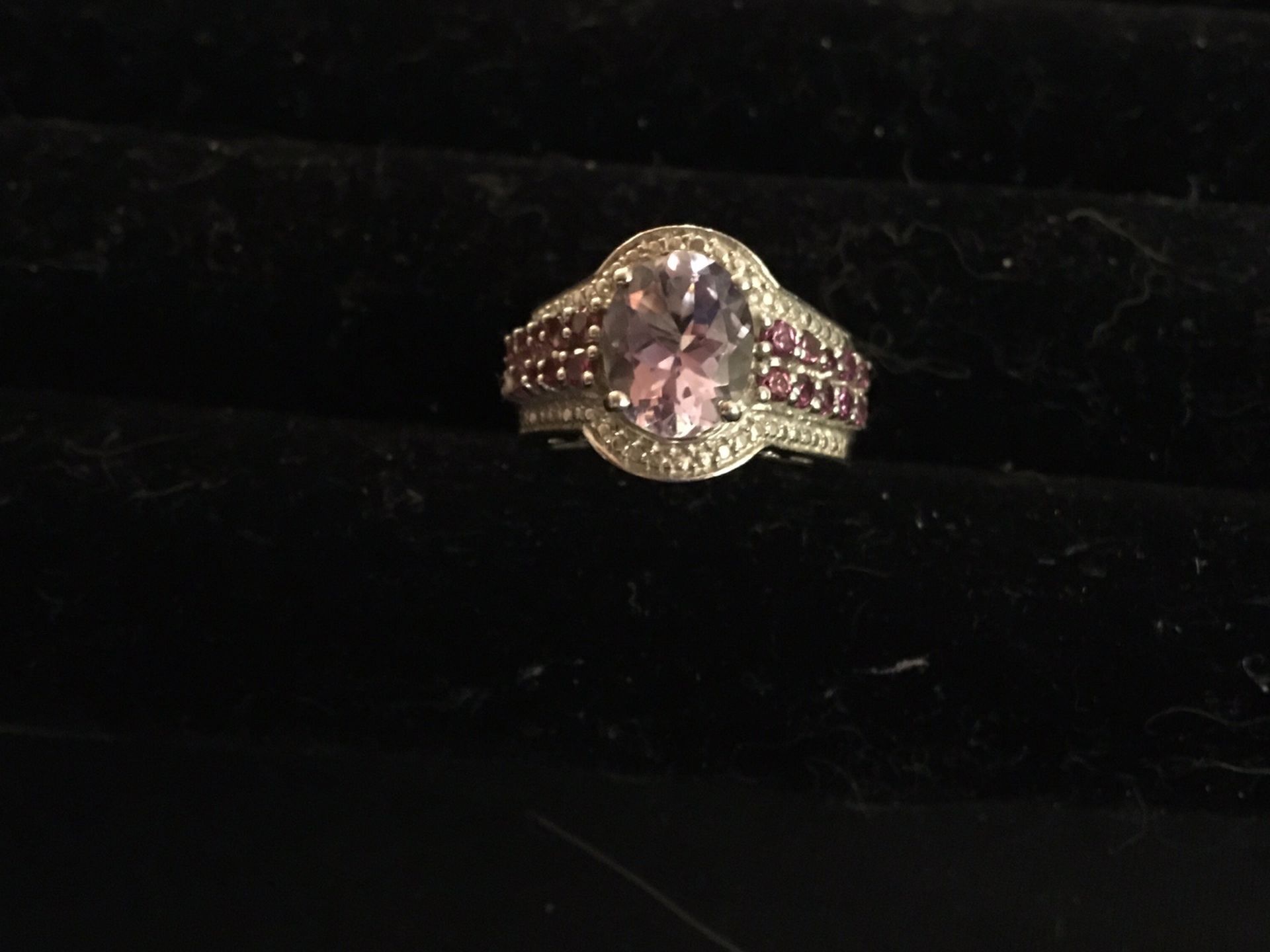 925 Heavy Amethyst Ring