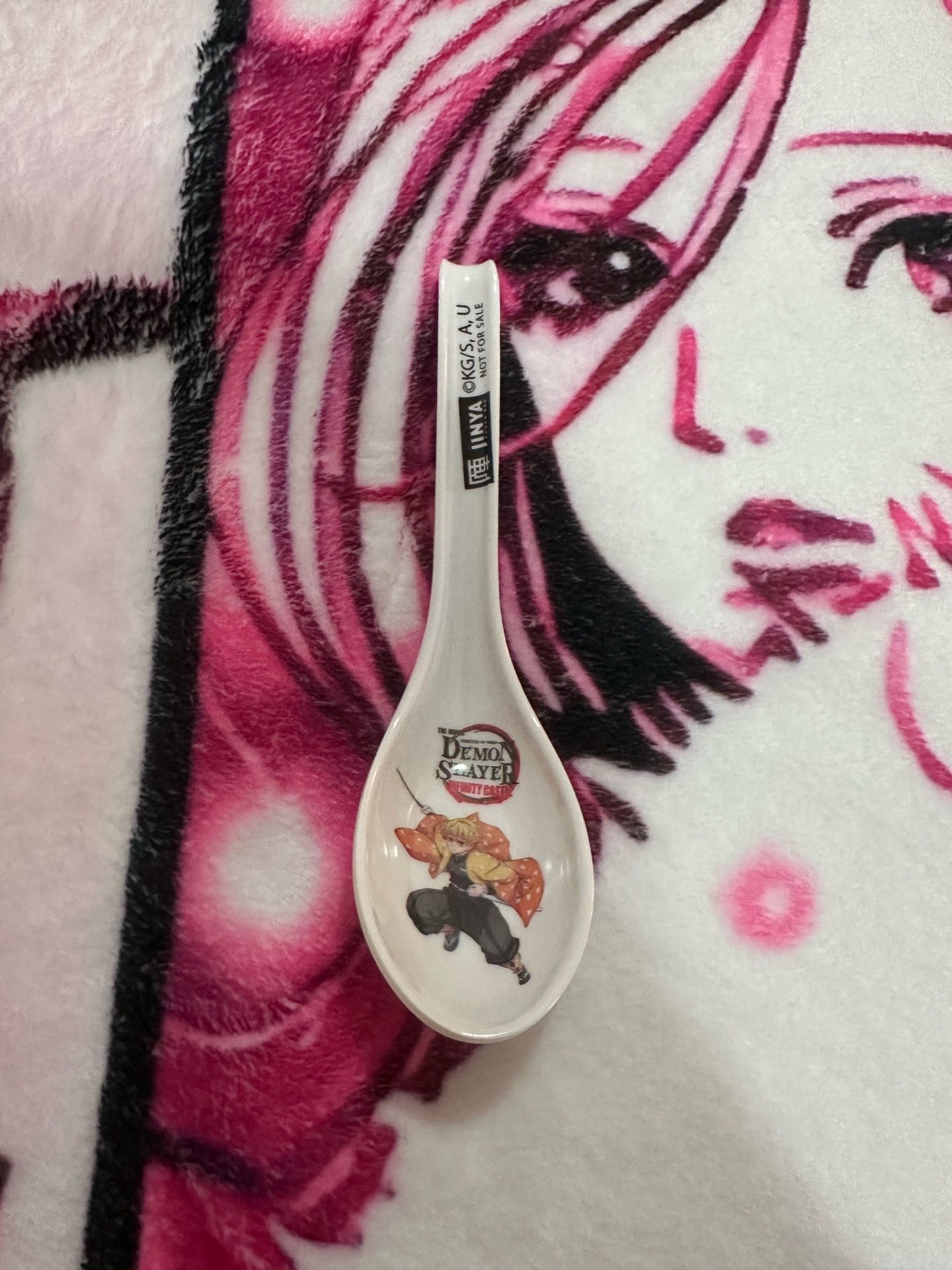 JINYA Ramen Bar Kimetsu No Yaiba Demon Slayer Infinity Castle Soup Spoon ZENITSU