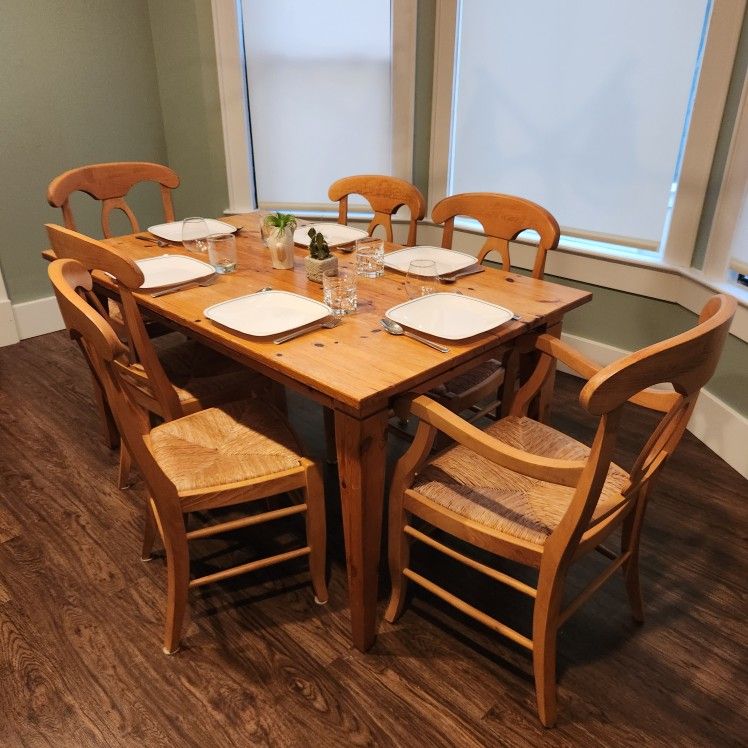 7 Piece Pottery Barn Dining Set 