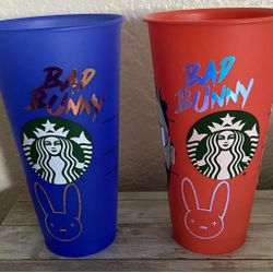 Bad Bunny Custom Starbucks Cup