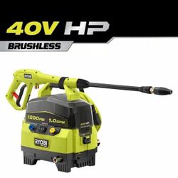 Brand New RYOBI 40V 1200 PSI Cordless Electric Cold Water Pressure Washer (Tool Only)