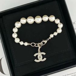 Mother of Pearl Bracelet Women Pearl White/Gold