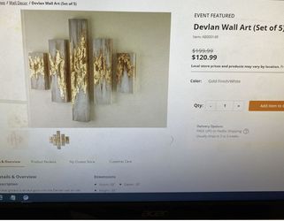 Devlan Wall Art (set Of 5)