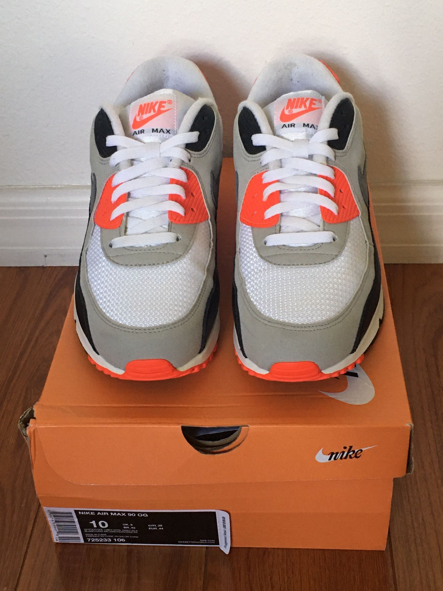 Nike Air Max 90 OG Infrared Size 10 Men’s 