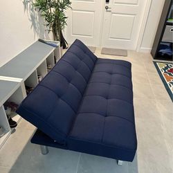 Blue Sofa Bed Futon