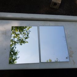 Set Of Medicine Cabinet Mirror Doors