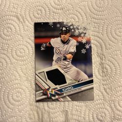 2017 Topps Holiday Ichiro Jersey Patch Relic