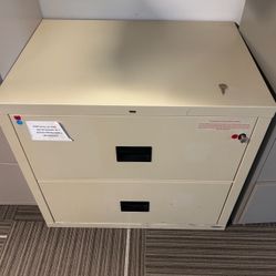 Fireproof Lateral & Vertical 2 Drawers Filing Cabinet Storage Organizer 