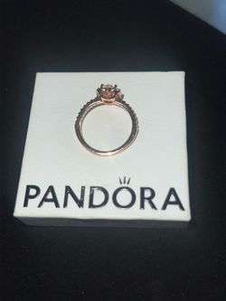 Sparkling Elevated Heart Ring with the pink heart stone
