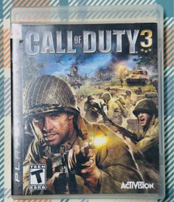 Call of Duty 3 - Sony PlayStation 3 Tested With Case Fast Shipping B899