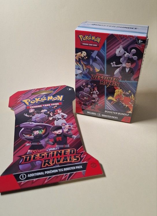 Pokemon Destined Rivals Booster Bundle + 1 Extra Pack