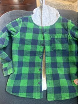 Boys checkered hoodie 3t