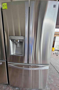 Kenmore 3-Door Fridge with IceMaker, Stainless Steel