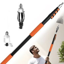Light Bulb Changer for High Ceilings, 5-20FT Telescopic Extension Pole