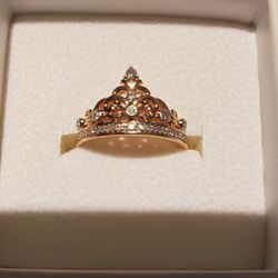 Princess Crown Ring In Rose Gold 