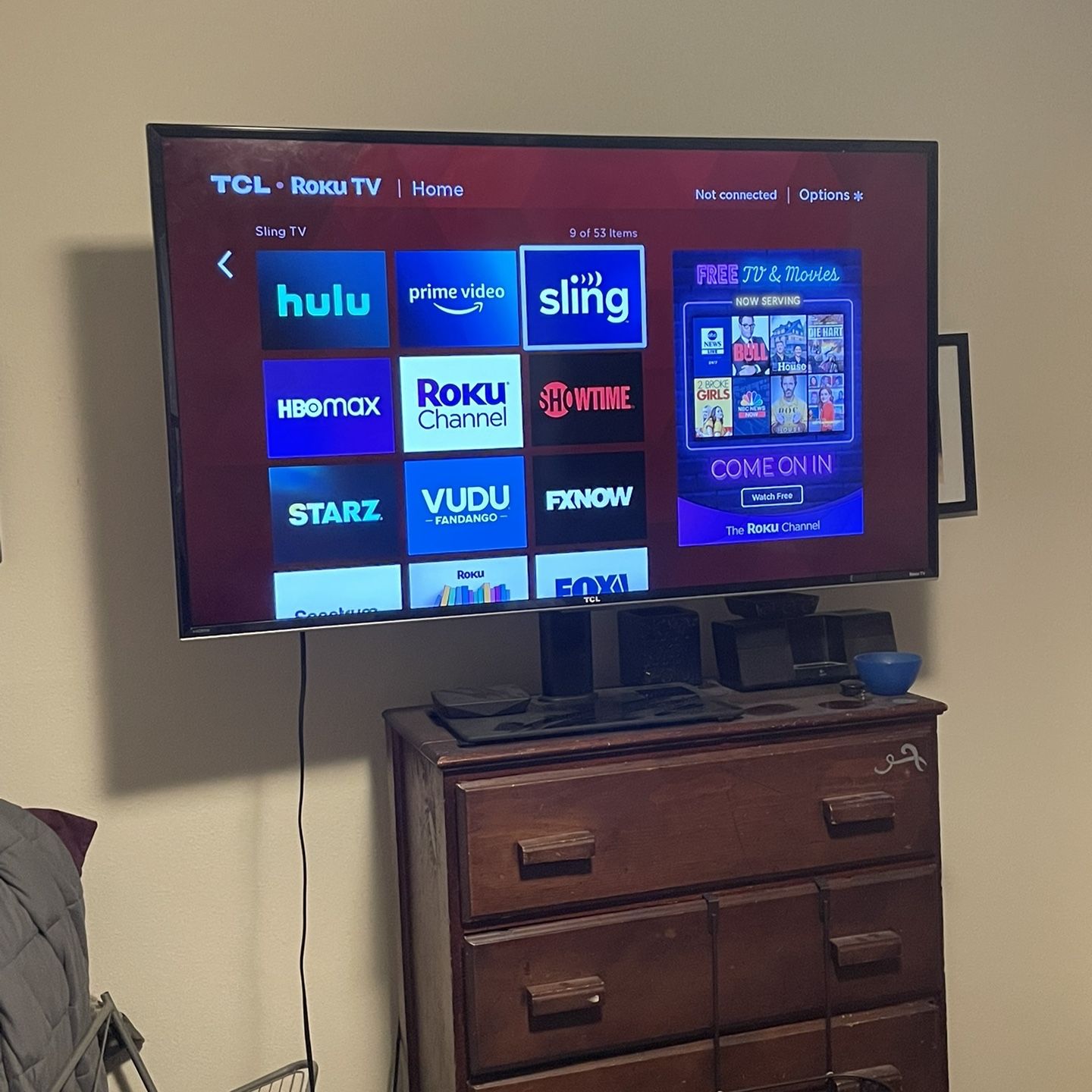 2016 TCL Roku Tv 50”