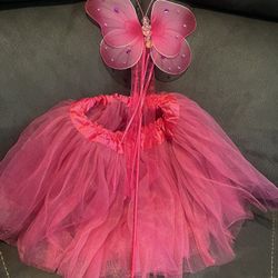 Child Tutu & Butterfly Wand