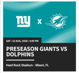 Dolphins vs Giants