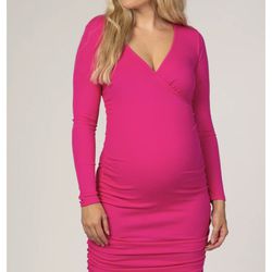 Long Sleeve Maternity Dress - $5