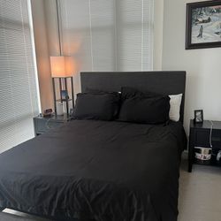 Queen Size Bed frame (Mattress Included) 