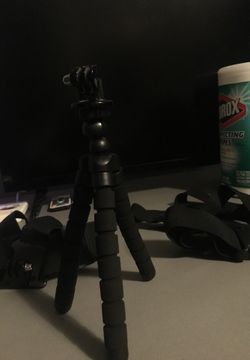 Gopro head strap, body strap and tri pod