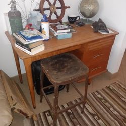 Antique desk And chair