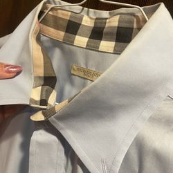 Authentic Burberry Dress Shirt In Awesome Condition For Only $250 