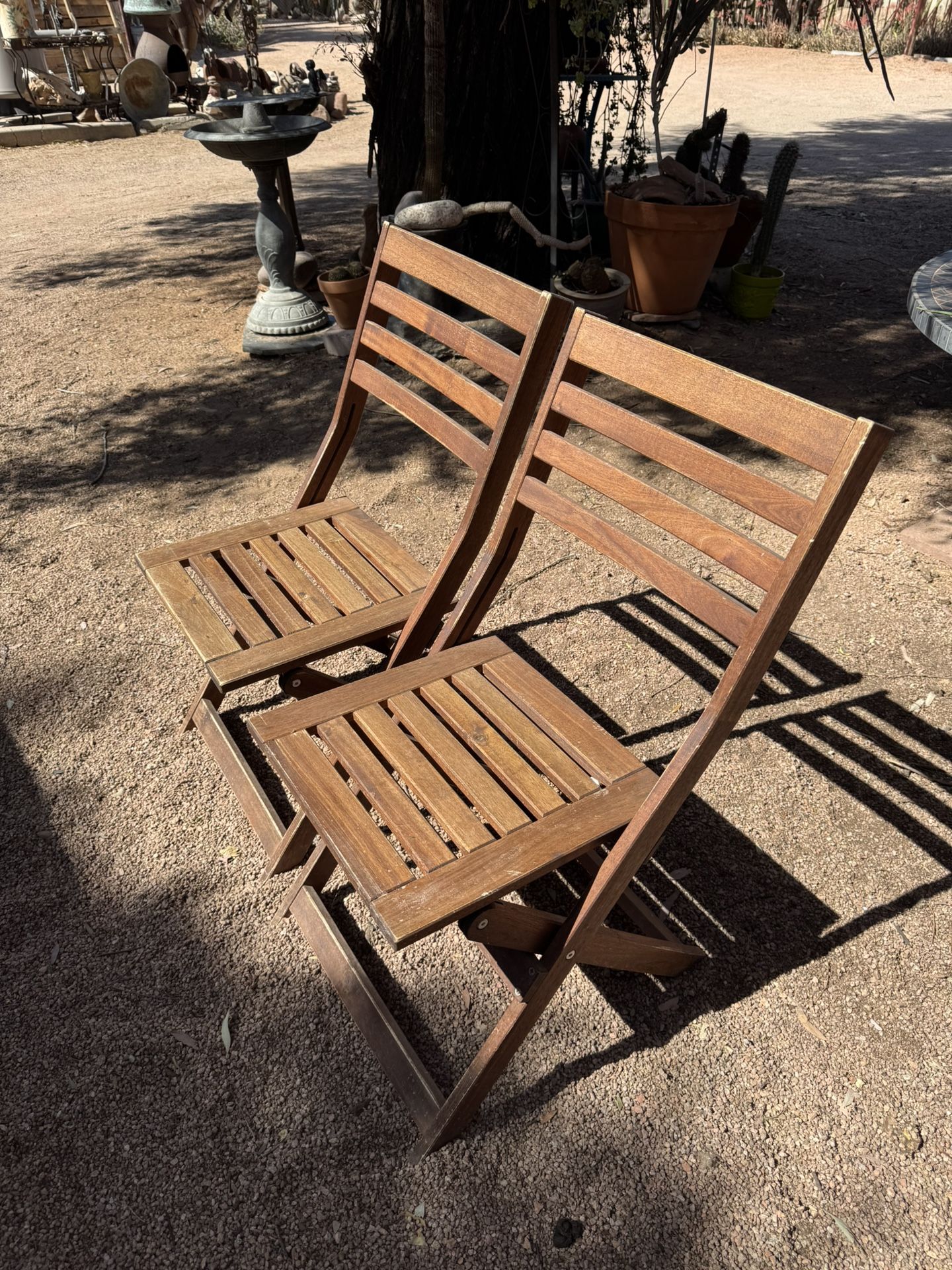 Pair of IKEA Folding Bistro Chairs