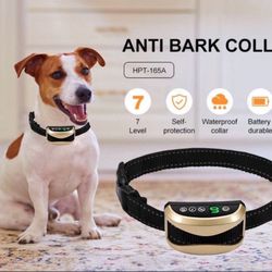 Dog Bark Collar Rechargeable Anti-Barking Training Collar Reflective Dog Collar