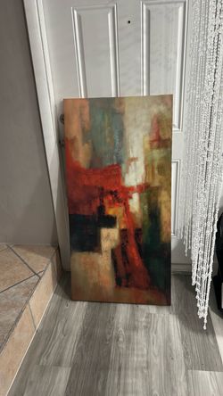 Large Abstract Oil Painting on Canvas