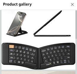 ProtoArc Ergonomic Foldable Keyboard, XK03 Split Folding Travel Bluetooth Keyboard, Ultra Slim, Portable for iPad, iPhone, Tablet, Laptop, PC