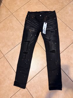 purple jeans