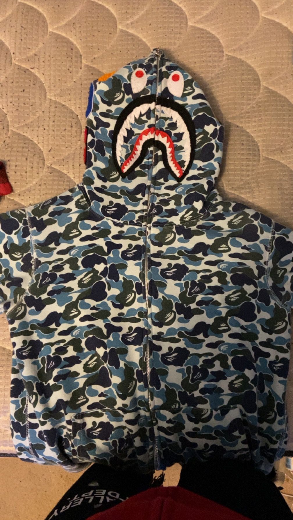 blue bape jacket L