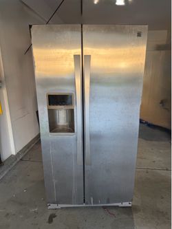 Partially Broken Refrigerator