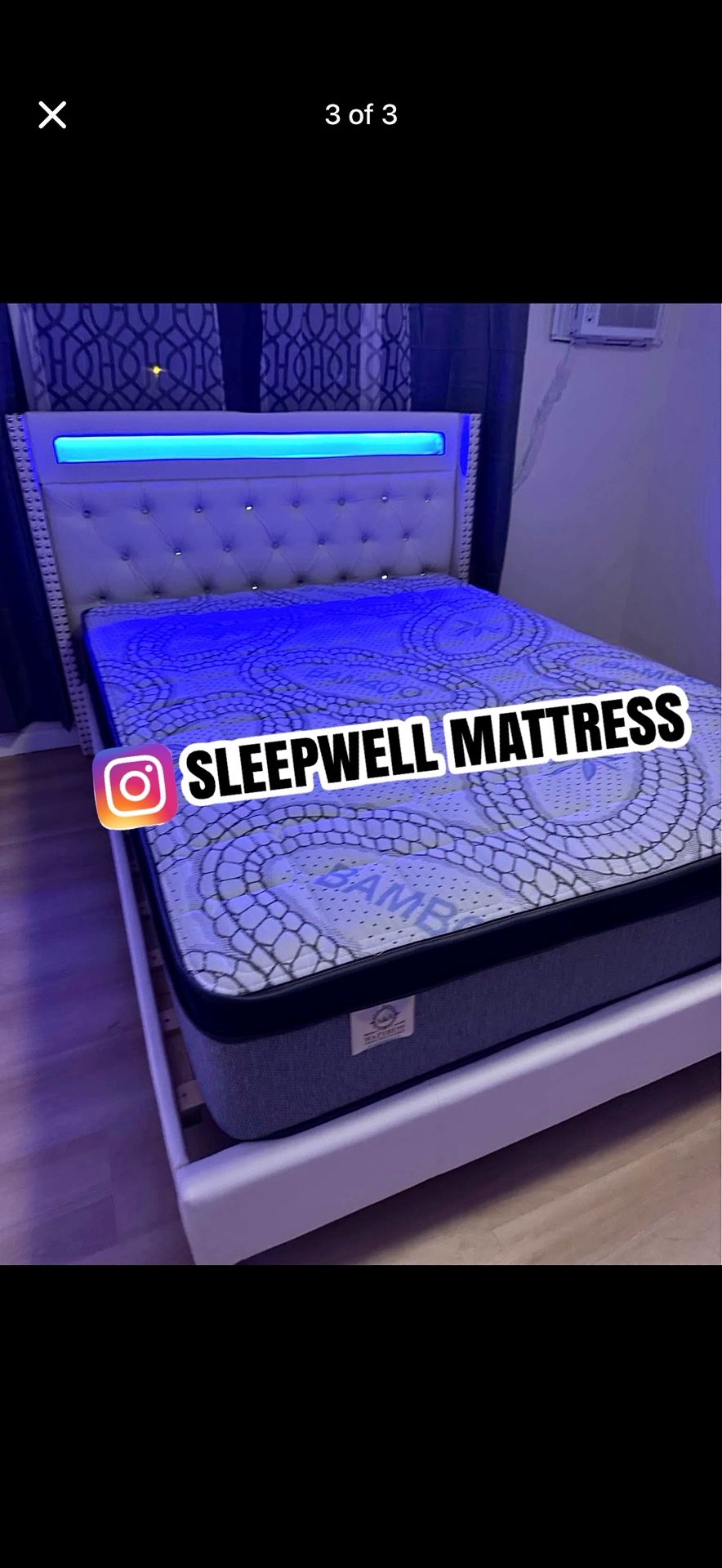 New Queen Bed Frame With Mattress 