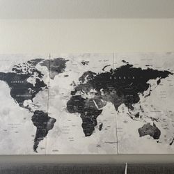 world canvas decor (3 pieces)