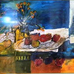 Cuadro original firmado – gran formato estilo moderno (1975)