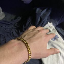 Gold Gods 7 Inch 8mm Gold Bracelet