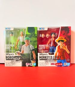 Bandai One Piece Luffy & Zoro Figuarts  Figures